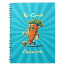 Carrot Chronicals Retro Cartoon notebook