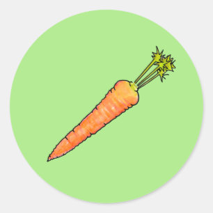 Carrot Classic Round Sticker
