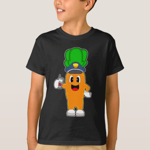 Carrot Cop Microphone Police T_Shirt
