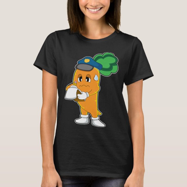 Carrot Cop Ticket Police T-Shirt (Front)