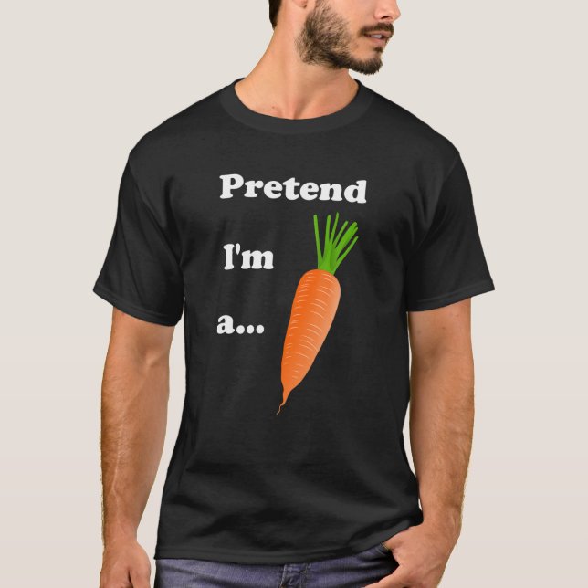 CARROT COSTUME HALLOWEEN PRETEND I'm A CARROT FUN T-Shirt (Front)