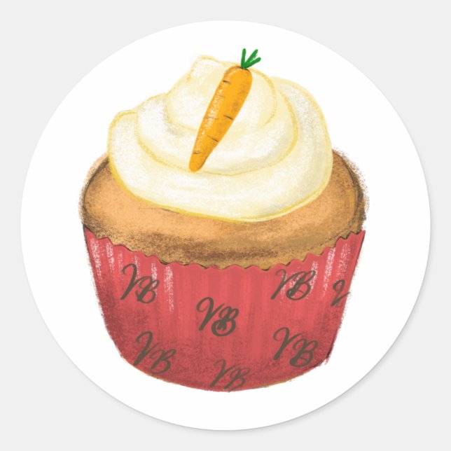 Carrot Cupcake from Vienna's Bakery Sticker (Front)