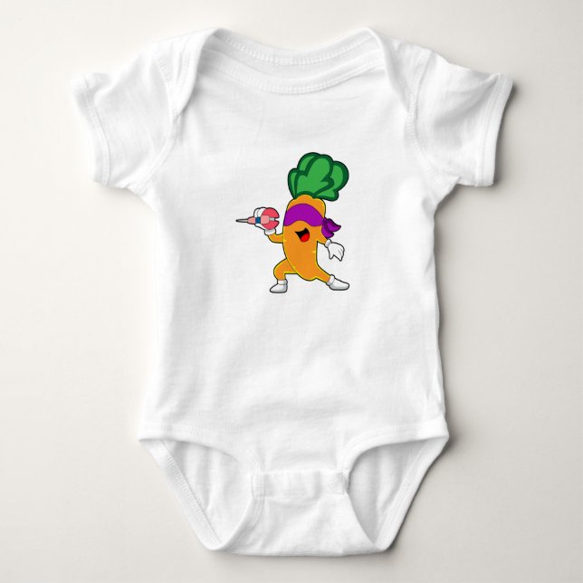 Carrot Darts Dart Baby Bodysuit (Front)