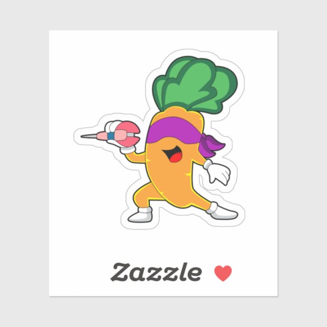 Carrot Darts Dart Sticker (Sheet)