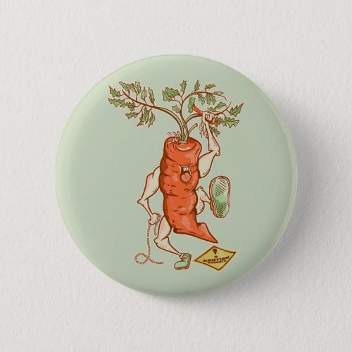 Carrot fighting Funny vegetable Button