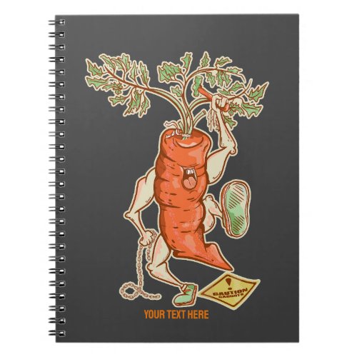 Carrot fighting Funny vegetable Notebook