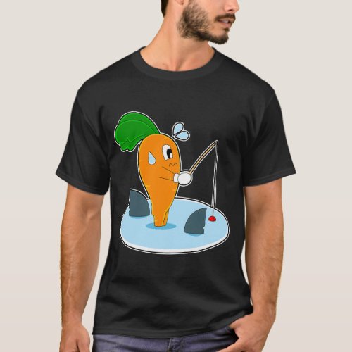 Carrot Fisher Shark fin Fishing T_Shirt
