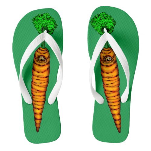 Carrot God Flip Flops