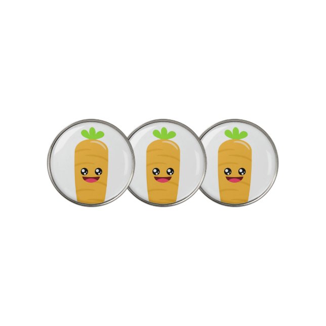 Carrot Golf Ball Marker (3 Up)