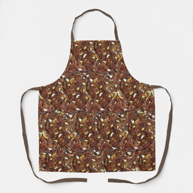 Carrot Halwa Dessert Sweet Food Pattern Apron (Front)