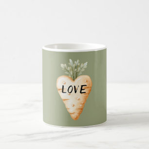Carrot Heart Vegetable Coffee Mug