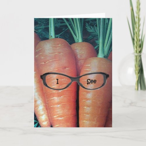 CARROT HUMOR ON MY TWINS BIRTHDAY CARD