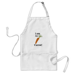 Carrot I am A+ Funny Carrot  Adult Apron