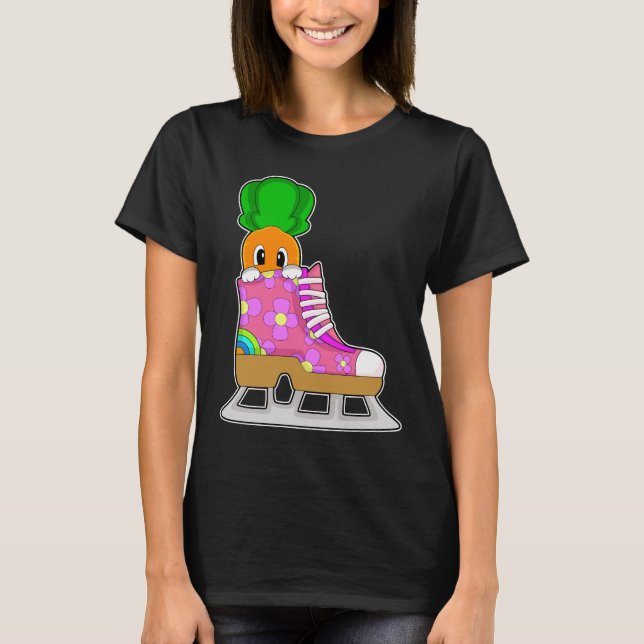 Carrot Ice skating Ice skates T-Shirt (Front)