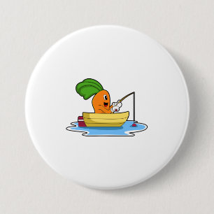 Carrot in Boat at Fishing with Fishing rod Button