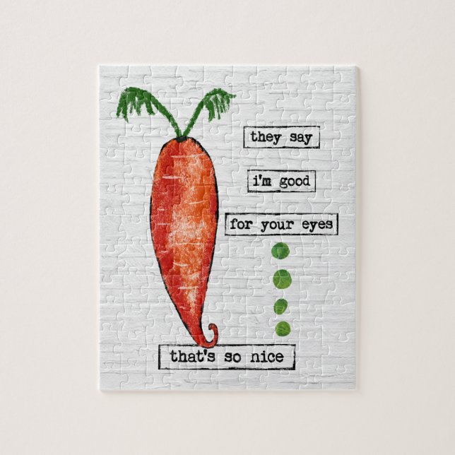 Carrot Jigsaw Puzzle - Funny Vegetable So Nice (Vertical)