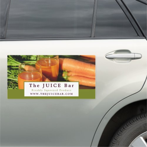 Carrot Juice Juice Bar Car Magnet