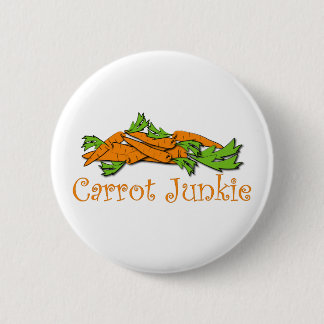 Carrot Junkie Pinback Button