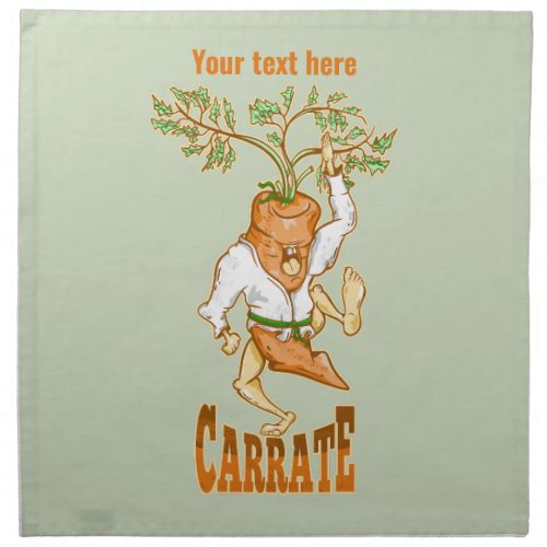 Carrot Karate CARRATE Cloth Napkin