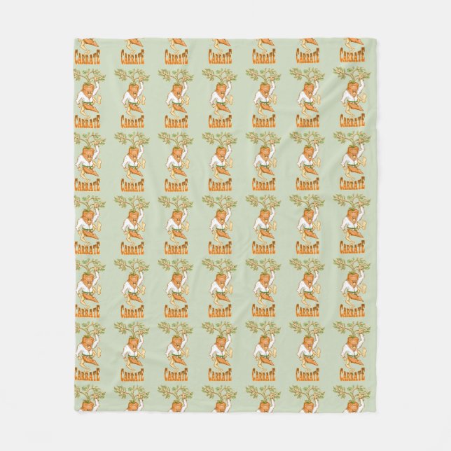 Carrot Karate CARRATE Fleece Blanket (Front)