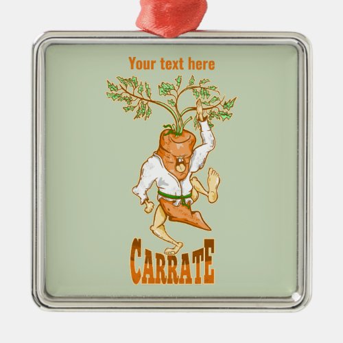 Carrot Karate CARRATE Metal Ornament