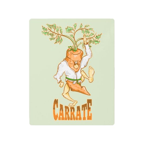 Carrot Karate CARRATE Metal Print