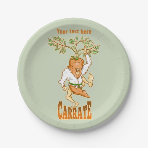 Carrot Karate CARRATE Paper Plates