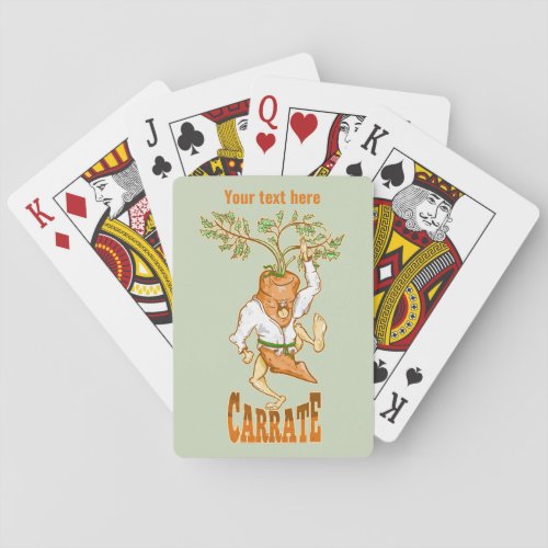 Carrot Karate CARRATE Poker Cards