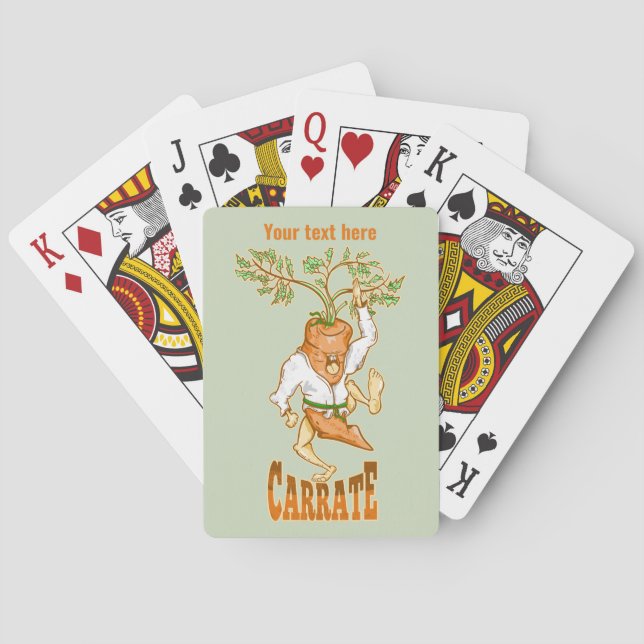 Carrot Karate CARRATE Poker Cards (Back)