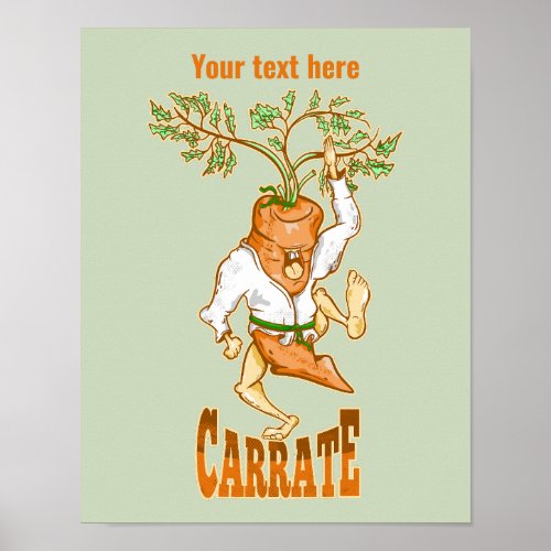 Carrot Karate CARRATE Poster
