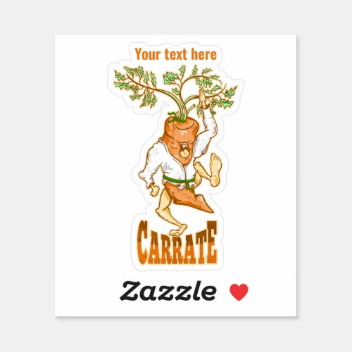 Carrot Karate CARRATE Sticker