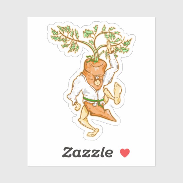 CARROT KARATE KICK STICKER (Sheet)