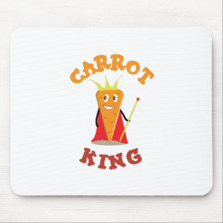 Carrot king royal vegetable crown illustration mouse pad
