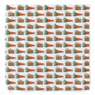 Carrot Layer Cake Slice Bakery Café Pastry Chef Bandana