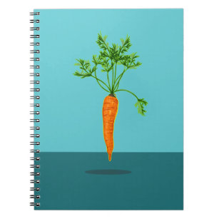 Carrot levitating notebook