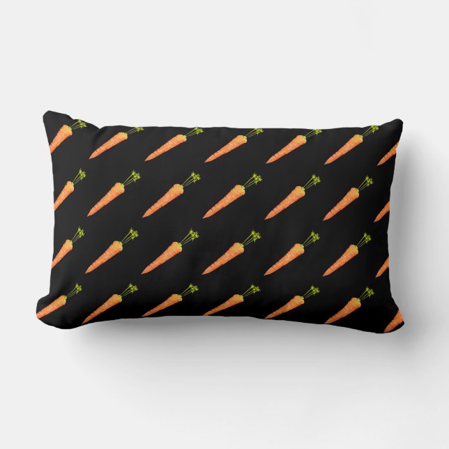 Carrot Lumbar Pillow (Front)