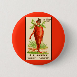 carrot man Victorian trade card Button