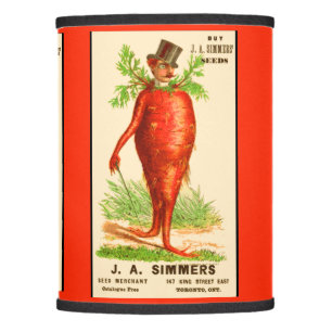 carrot man Victorian trade card Lamp Shade