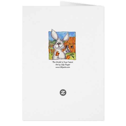 Carrot-okie Abunnydance Card (Back)