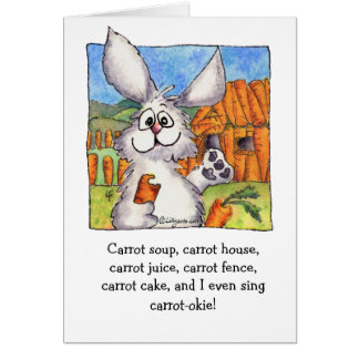 Carrot-okie Abunnydance Card