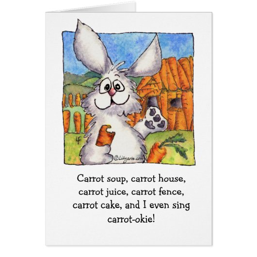 Carrot-okie Abunnydance Card (Front)
