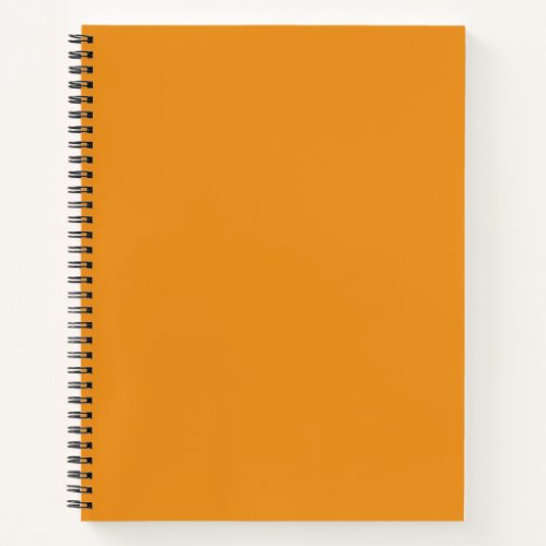 Carrot Orange Solid Color Notebook