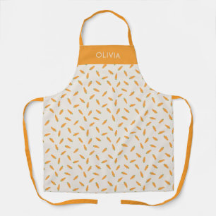 Carrot pattern vegtable apron