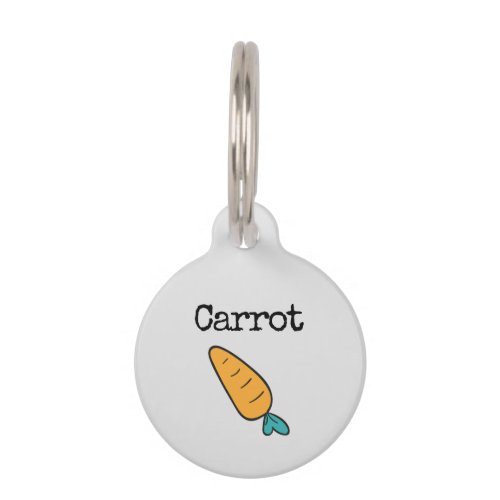 Carrot Pet ID Tag