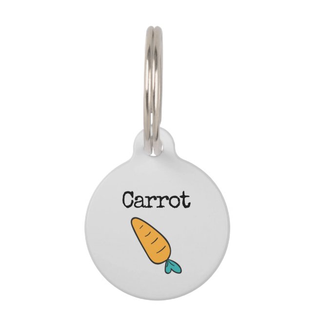 Carrot Pet ID Tag (Front)