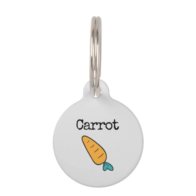 Carrot Pet ID Tag