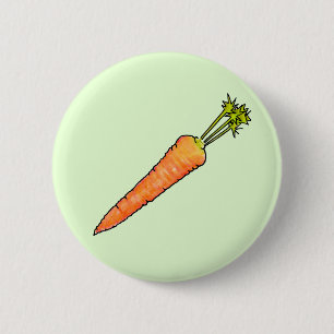 Carrot Pinback Button