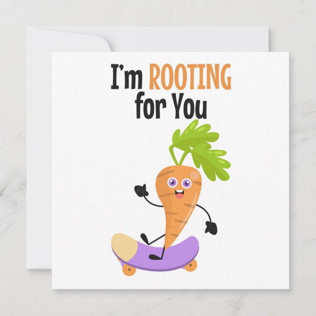 Carrot Pun Support Card (Front)