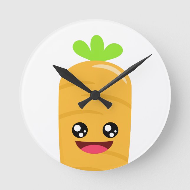 Carrot Round Clock (Front)