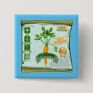 Carrot seeds growing veggies button